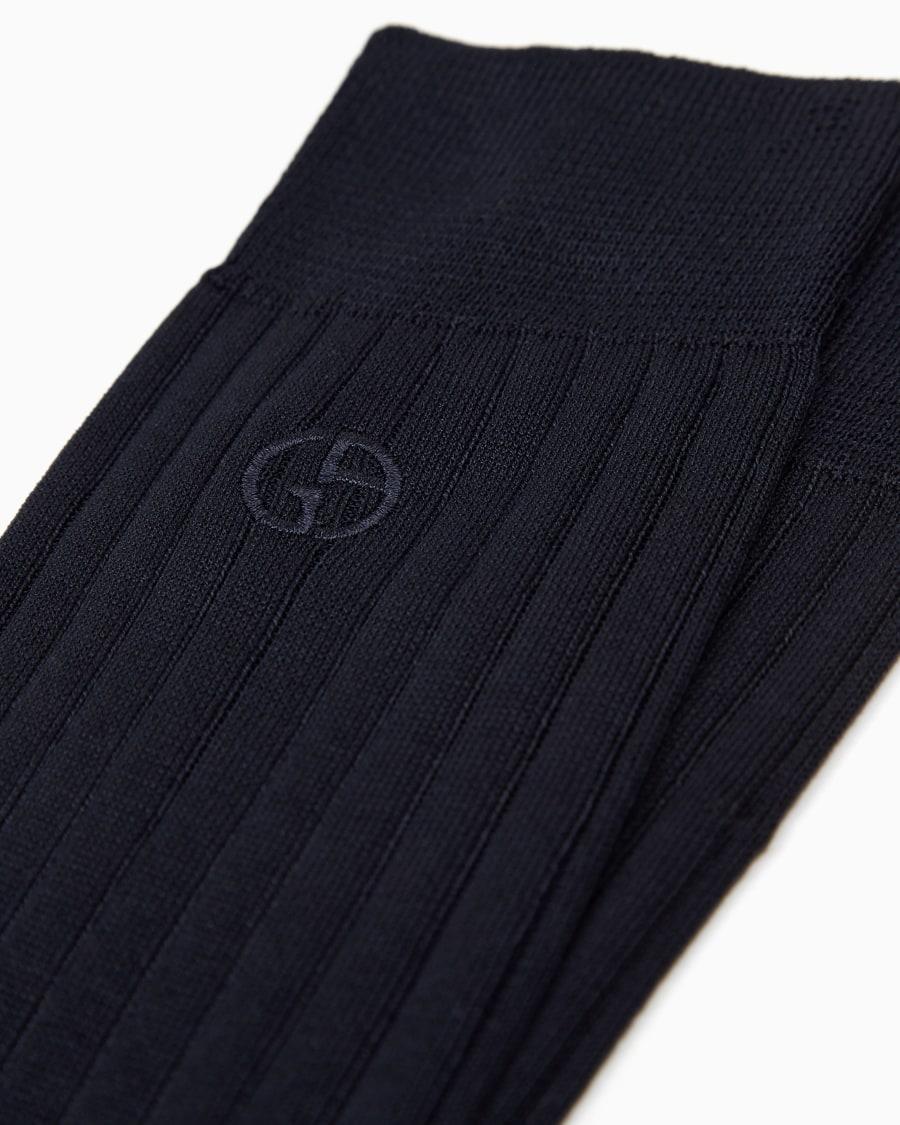 The world of armani CALZE CORTE CON LOGO RICAMATO Shopping Online