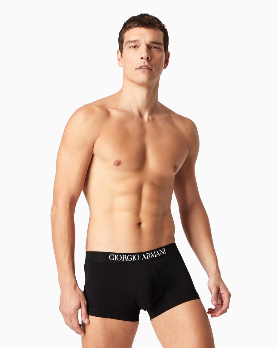 The world of armani PACK DUE BOXER IN COTONE ELASTICIZZATO Novità