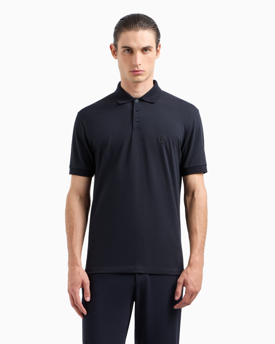 The world of armani POLO IN PIQUET DI COTONE STRETCH Online