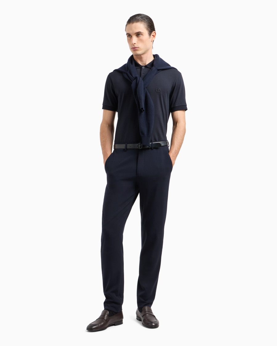 The world of armani POLO IN PIQUET DI COTONE STRETCH Online