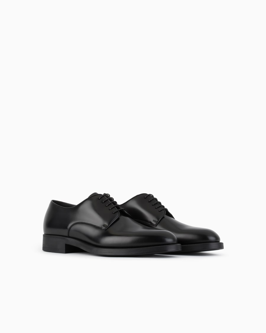 The world of armani DERBY IN PELLE Saldi Di Fabbrica