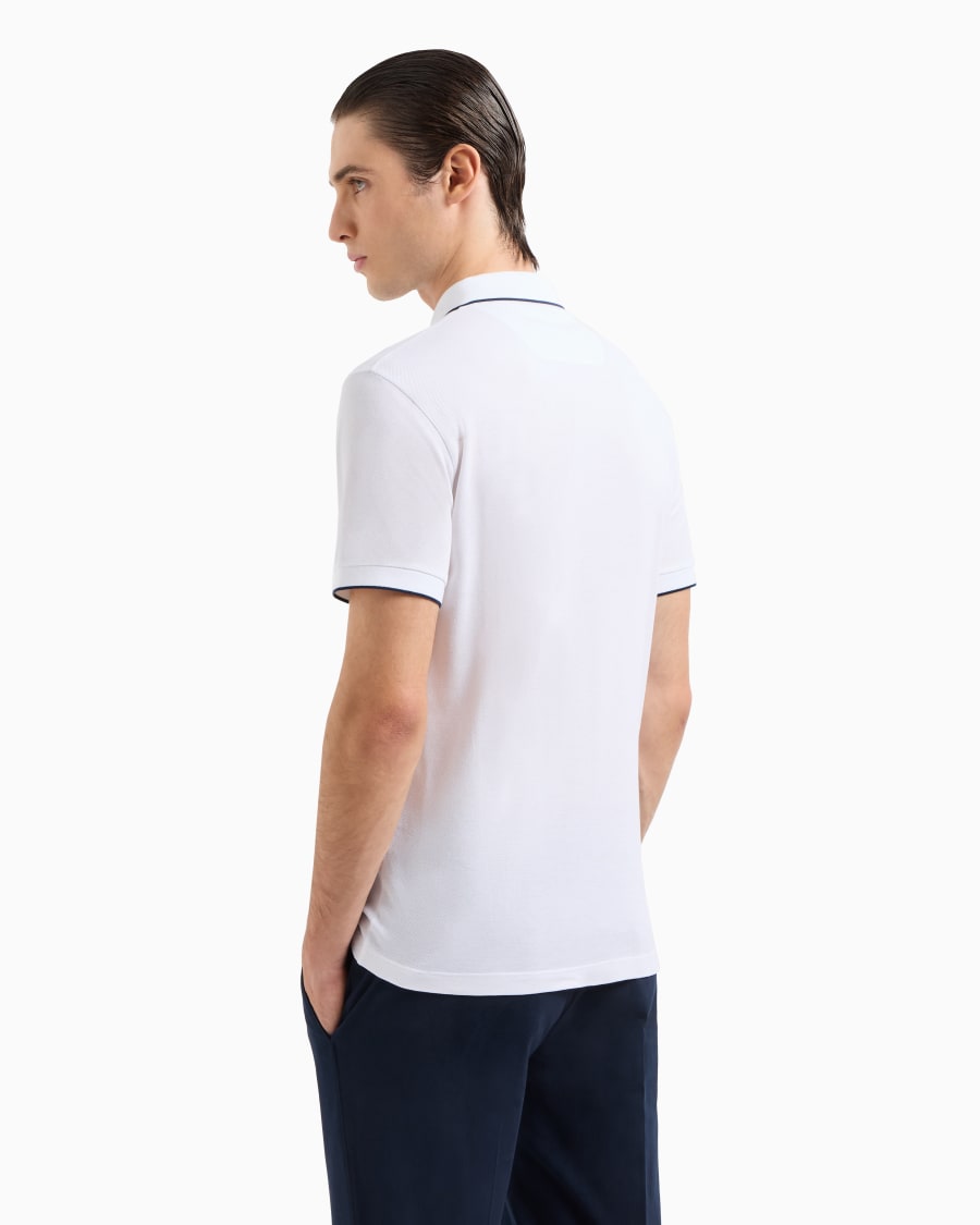 The world of armani POLO IN PIQUET DI COTONE FILO DI SCOZIA I Più Venduti