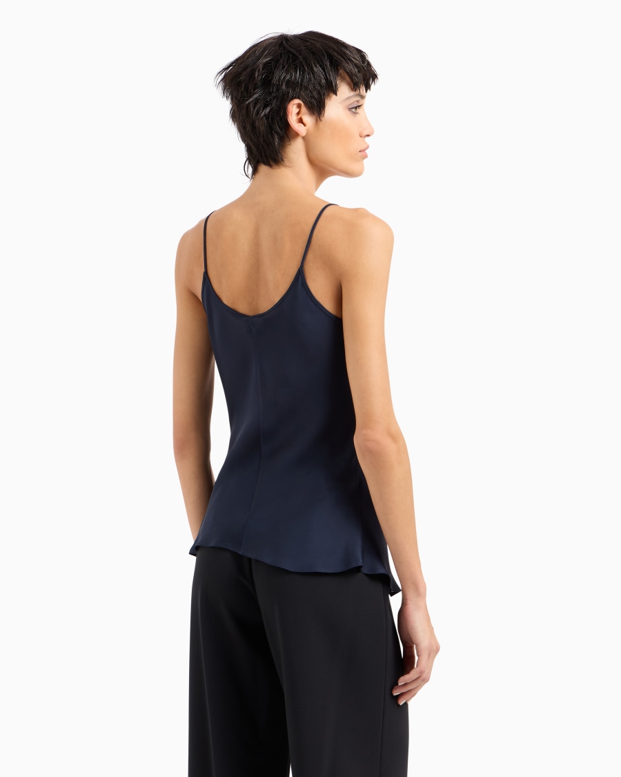 The world of armani TOP IN CHARMEUSE DI SETA Moda