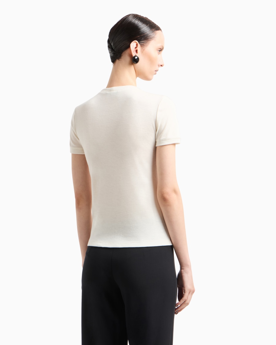 The world of armani T-SHIRT IN PURO CASHMERE 2025