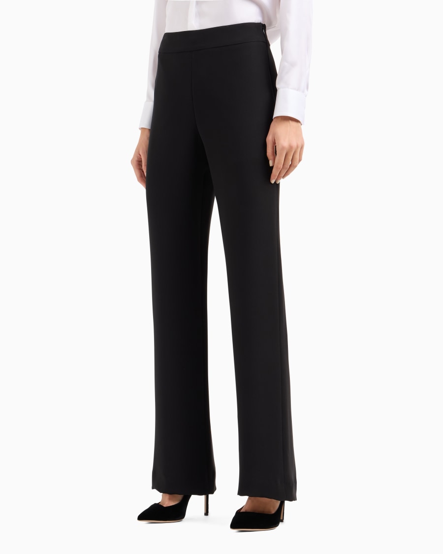 The world of armani PANTALONI AMPI IN SETA Italy