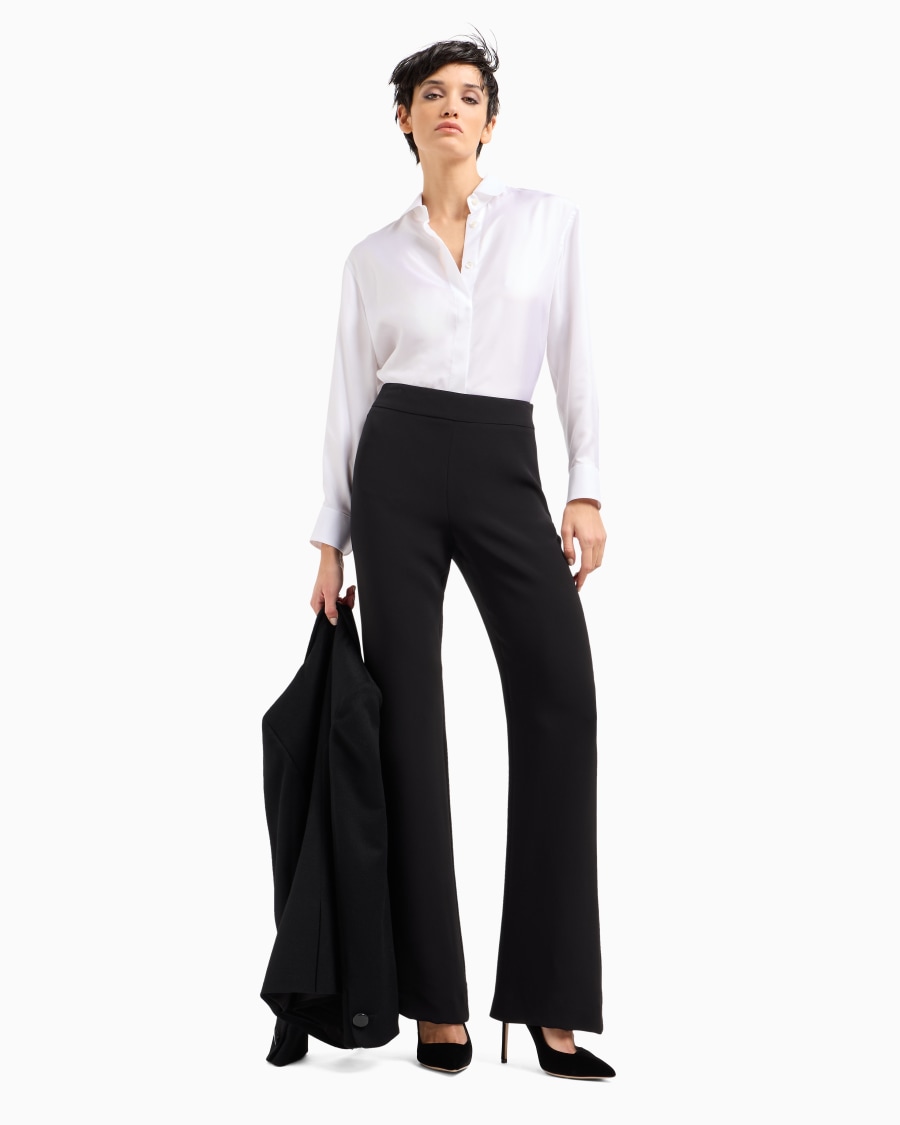 The world of armani PANTALONI AMPI IN SETA Italy