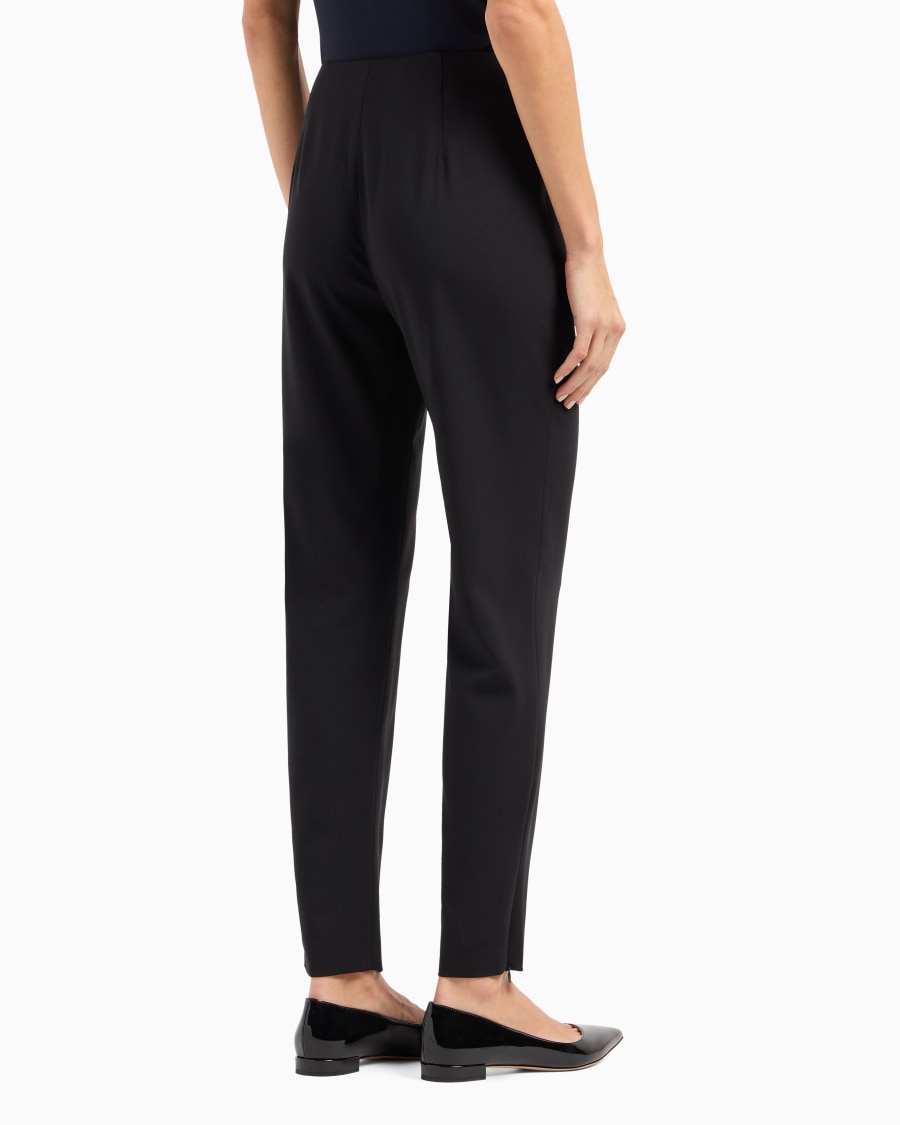 The world of armani PANTALONI IN CREPE DI LANA In Linea