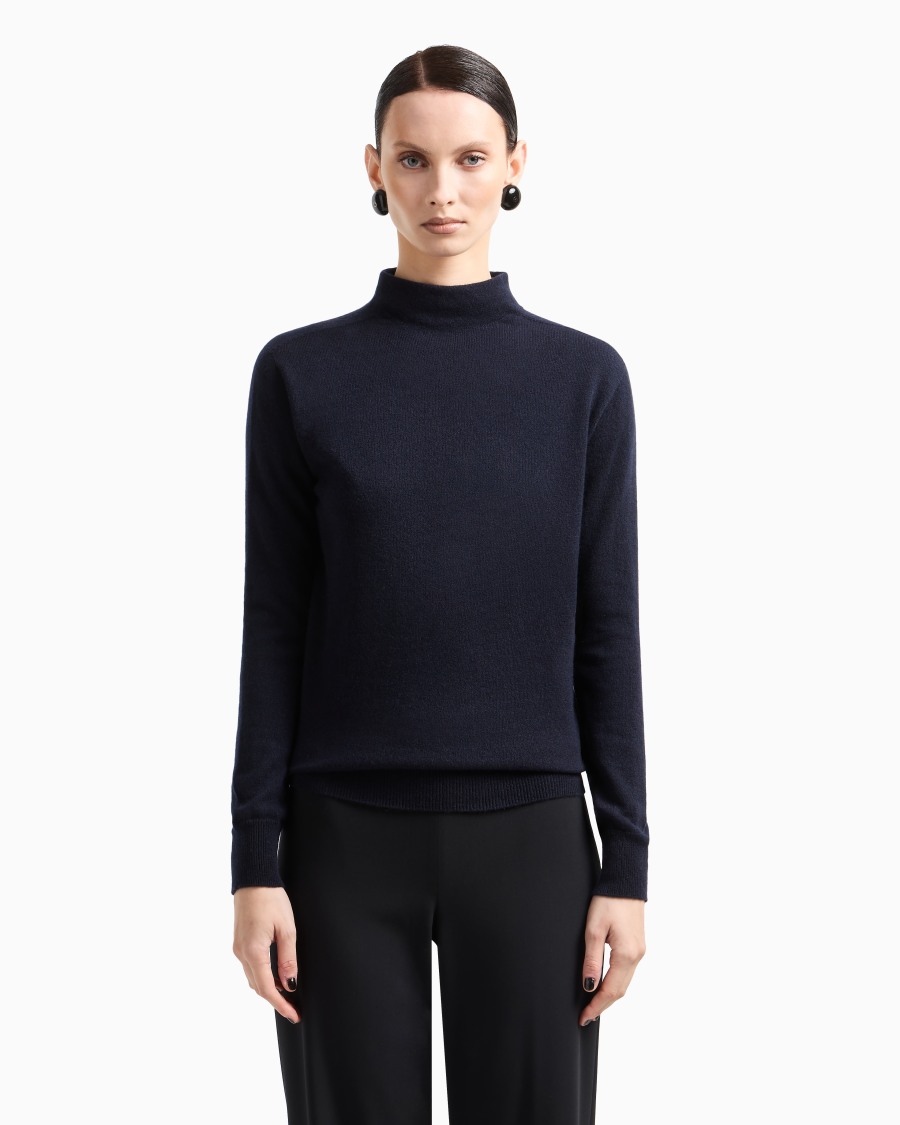 The world of armani MAGLIA LUPETTO IN PURO CASHMERE Nuovo