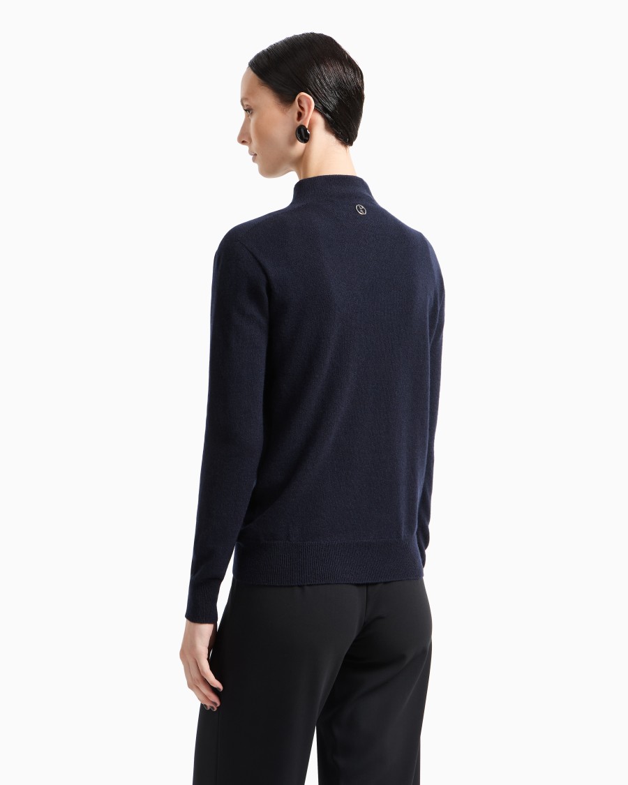 The world of armani MAGLIA LUPETTO IN PURO CASHMERE Nuovo