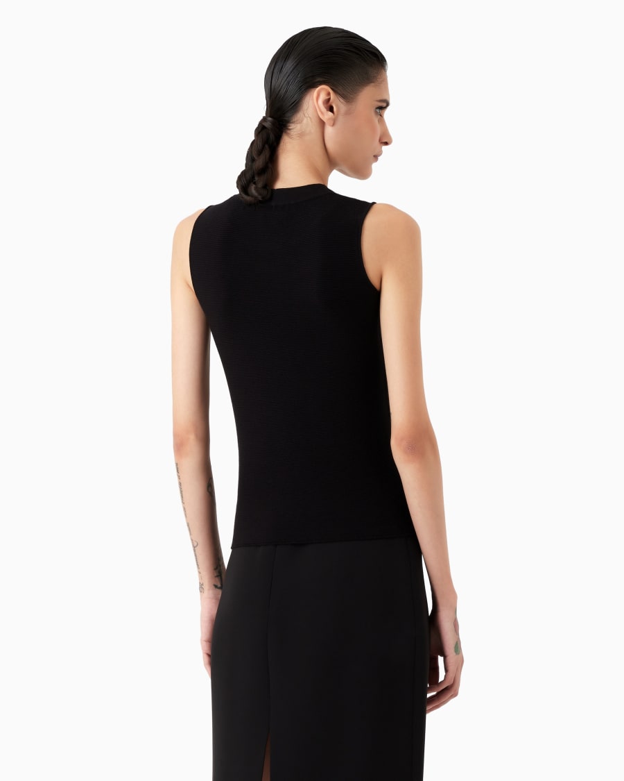 The world of armani TOP IN TESSUTO OTTOMAN Soddisfazione Garantita