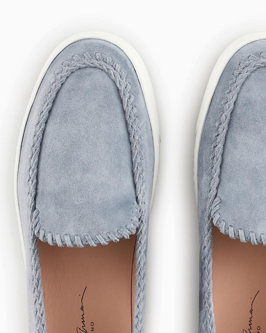 The world of armani GALLERIA 3 SLIP-ON IN PELLE SCAMOSCIATA Sottocosto