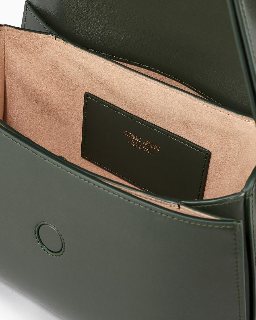 The world of armani BORSA MEDIA LA PRIMA IN PELLE PALMELLATA Sconto