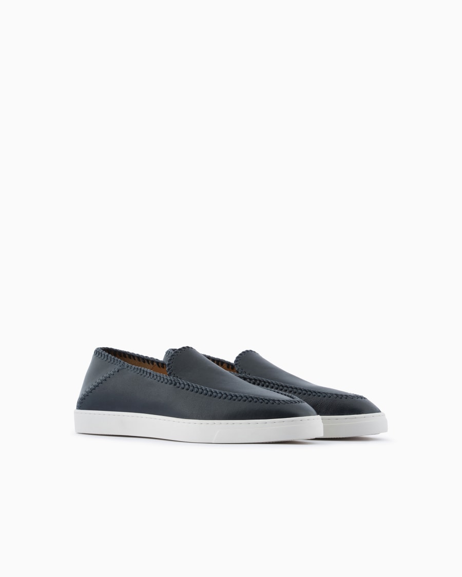 The world of armani GALLERIA 3 SLIP-ON IN NAPPA I Più Venduti