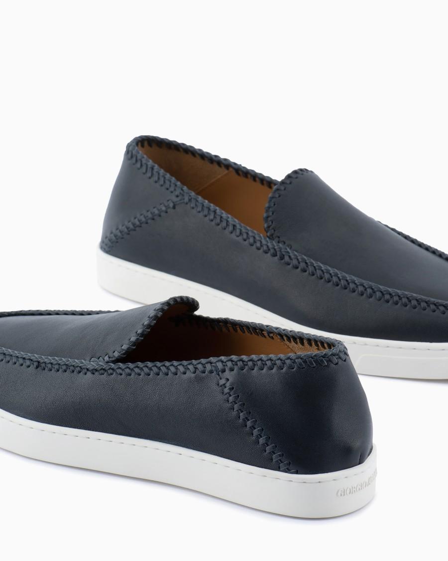 The world of armani GALLERIA 3 SLIP-ON IN NAPPA I Più Venduti