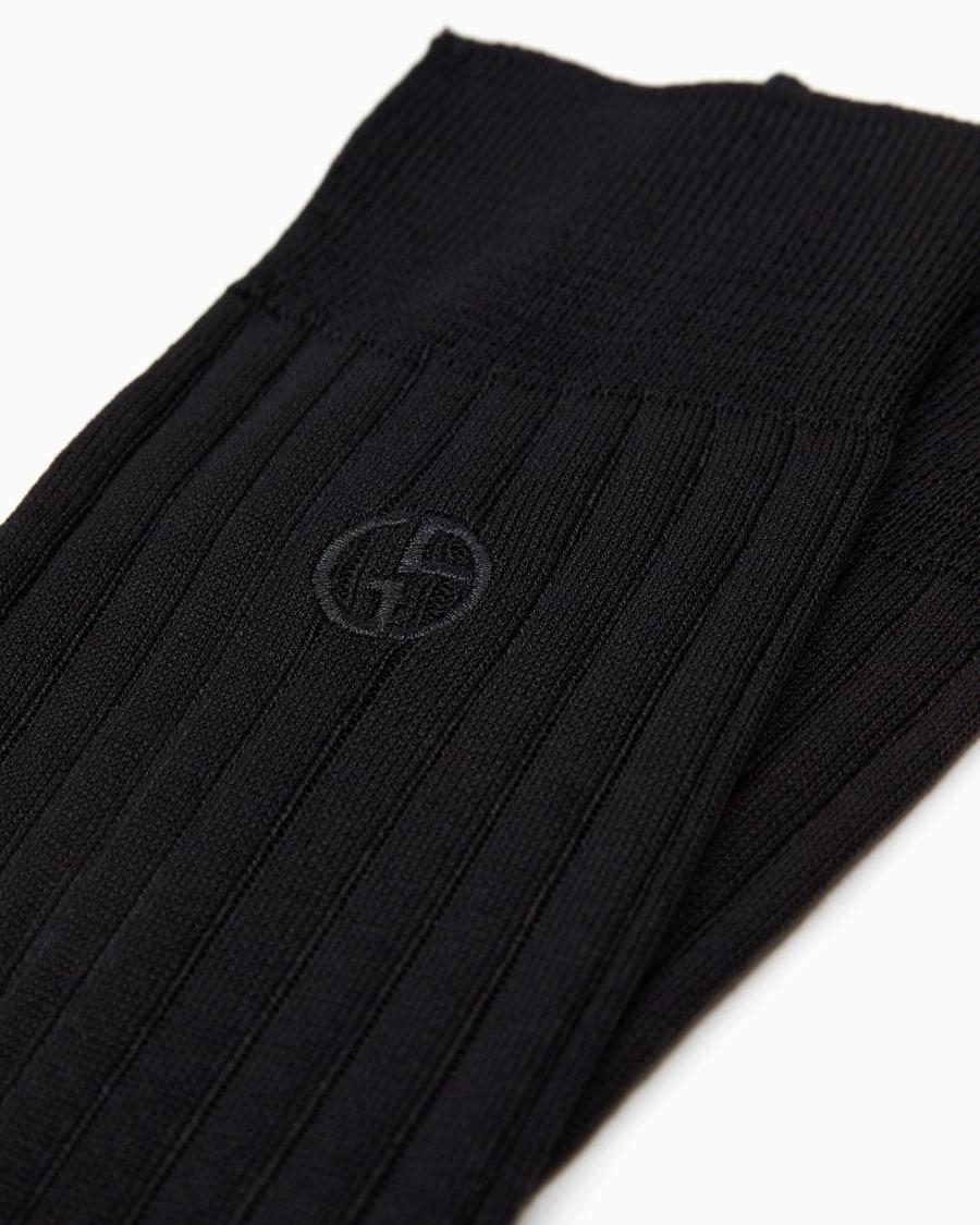 The world of armani CALZE CORTE CON LOGO RICAMATO Vendite Flash
