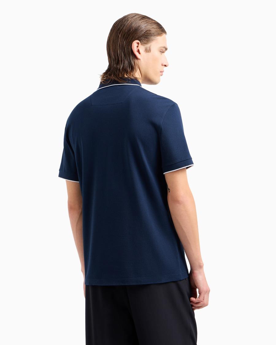 The world of armani POLO IN PIQUET DI COTONE FILO DI SCOZIA Italia