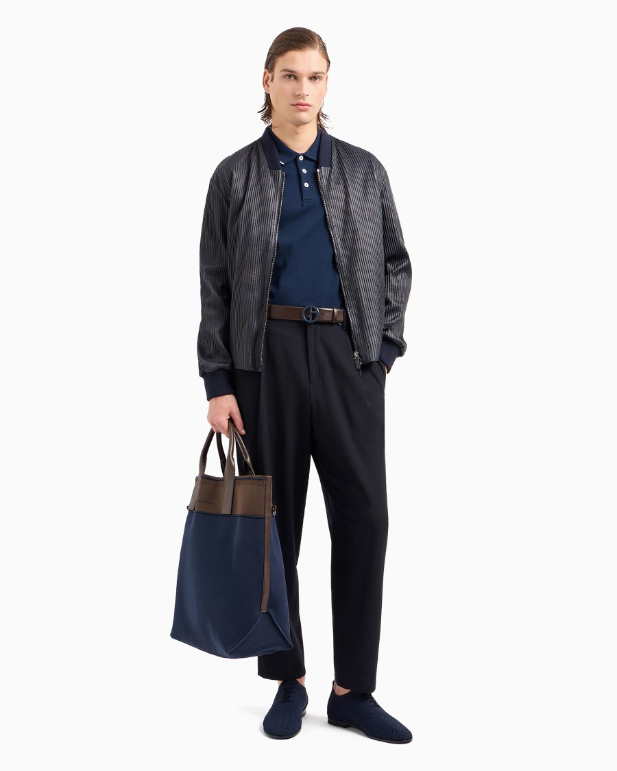 The world of armani POLO IN PIQUET DI COTONE FILO DI SCOZIA Italia