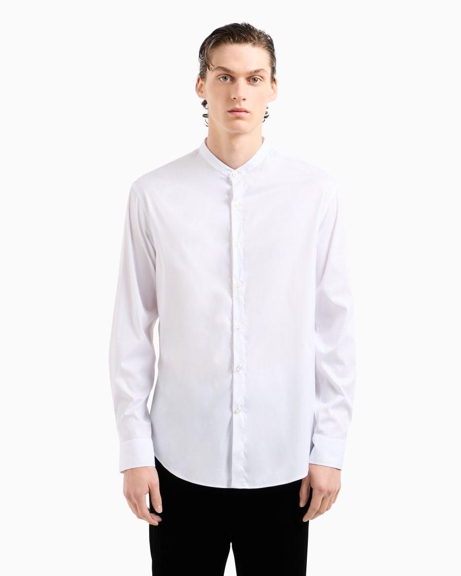 The world of armani CAMICIA ICON IN COTONE UNITO STRETCH Pezzi Unici