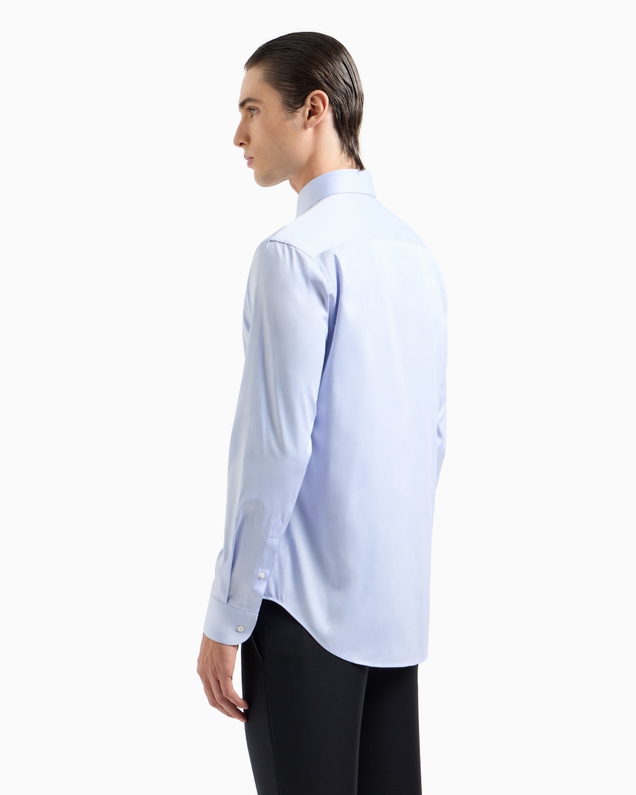 The world of armani CAMICIA IN TWILL DI COTONE Acquista Ora