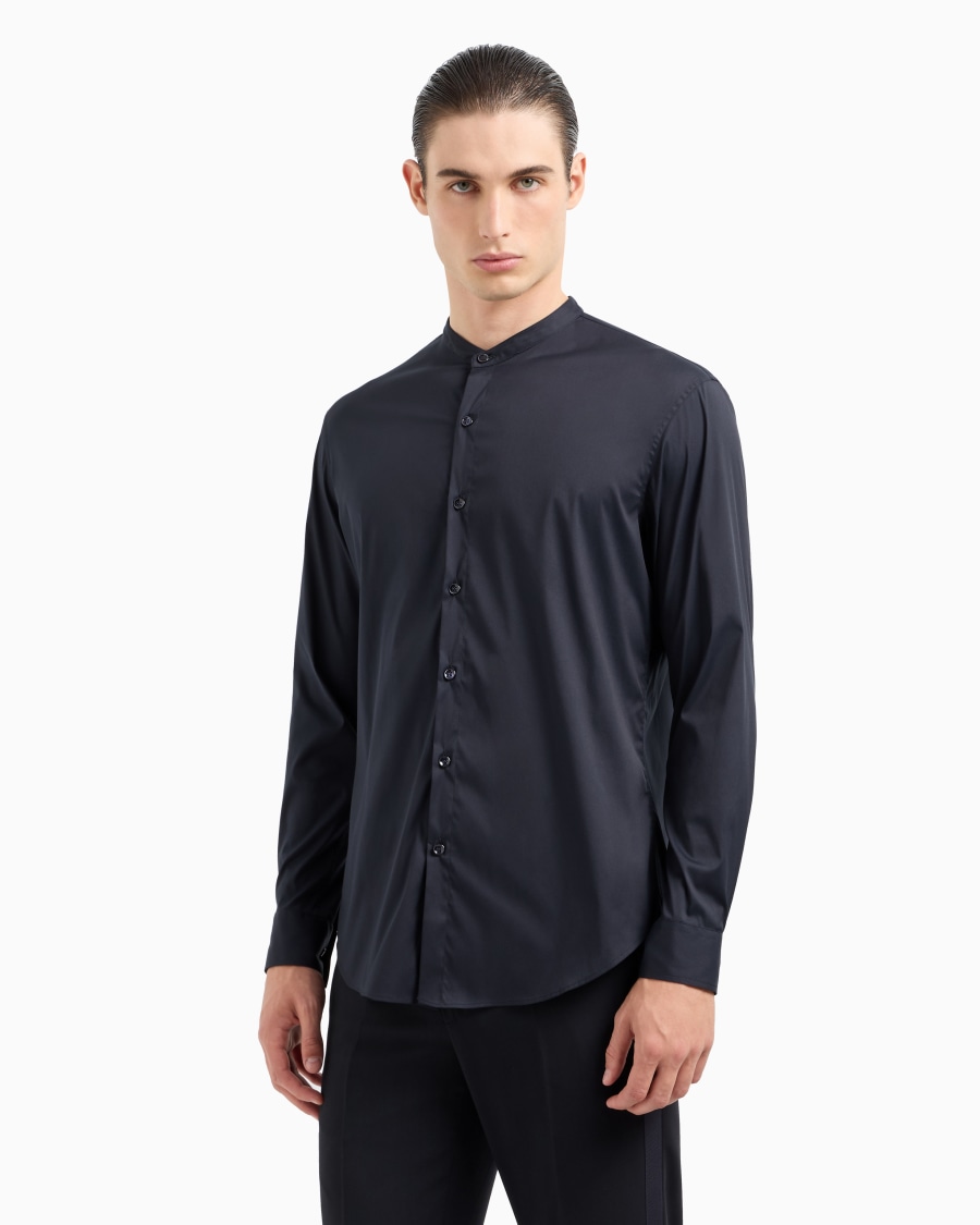 The world of armani CAMICIA ICON IN COTONE UNITO STRETCH Consegna Veloce
