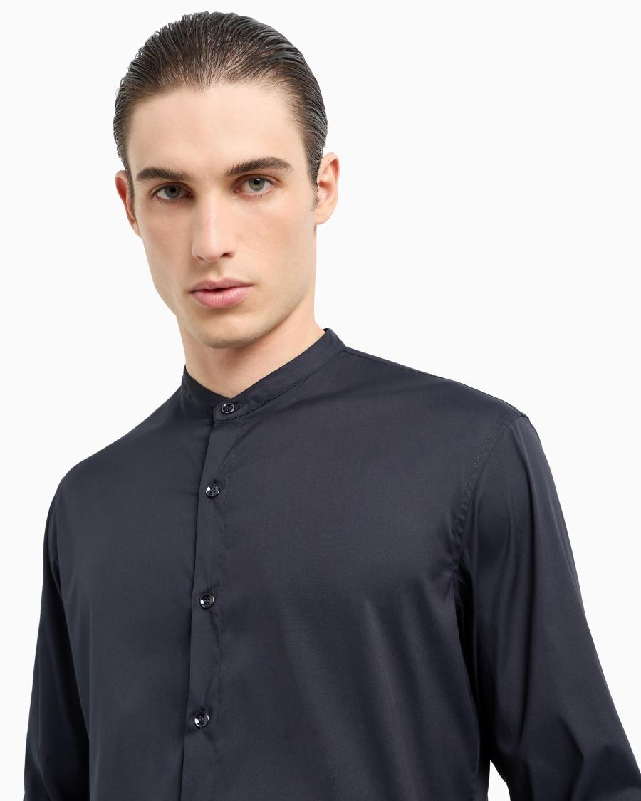 The world of armani CAMICIA ICON IN COTONE UNITO STRETCH Consegna Veloce
