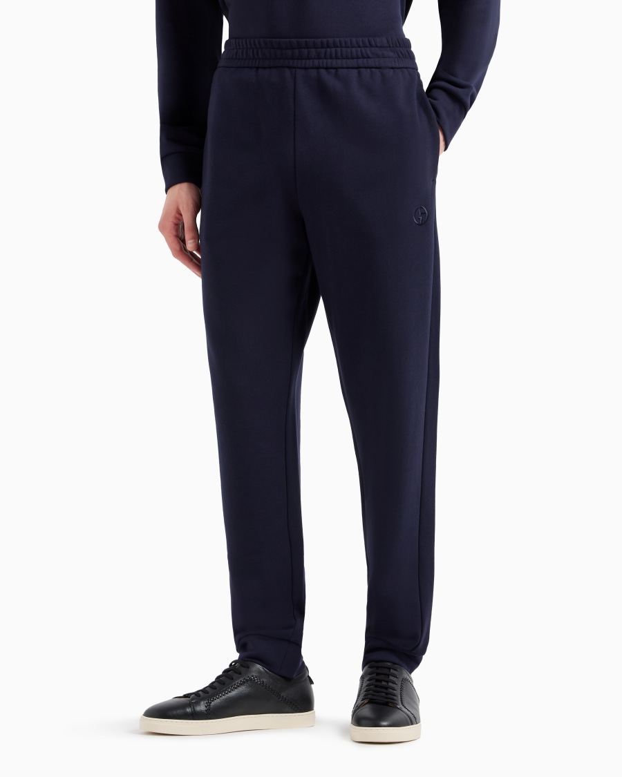 The world of armani PANTALONI JOGGER IN COTONE E CASHMERE Acquista Ora