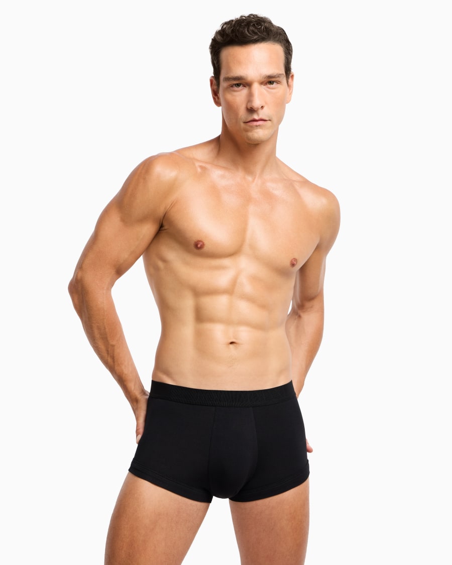 The world of armani BOXER IN JERSEY STRETCH CON BANDA LOGATA Affare Del Giorno