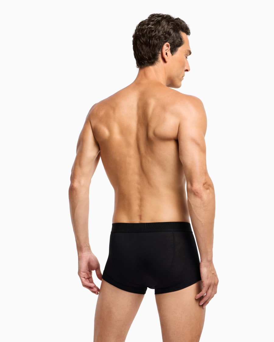 The world of armani BOXER IN JERSEY STRETCH CON BANDA LOGATA Affare Del Giorno