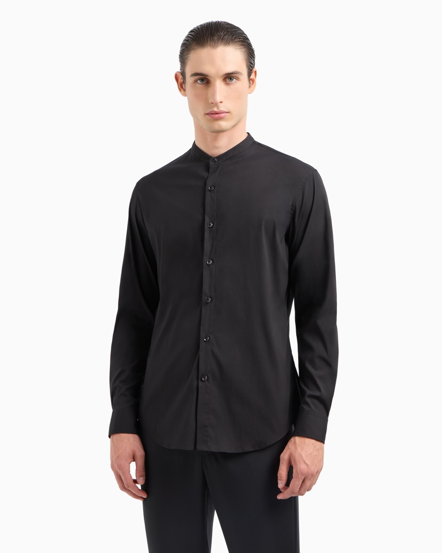 The world of armani CAMICIA ICON IN COTONE UNITO STRETCH Prezzo Ridotto