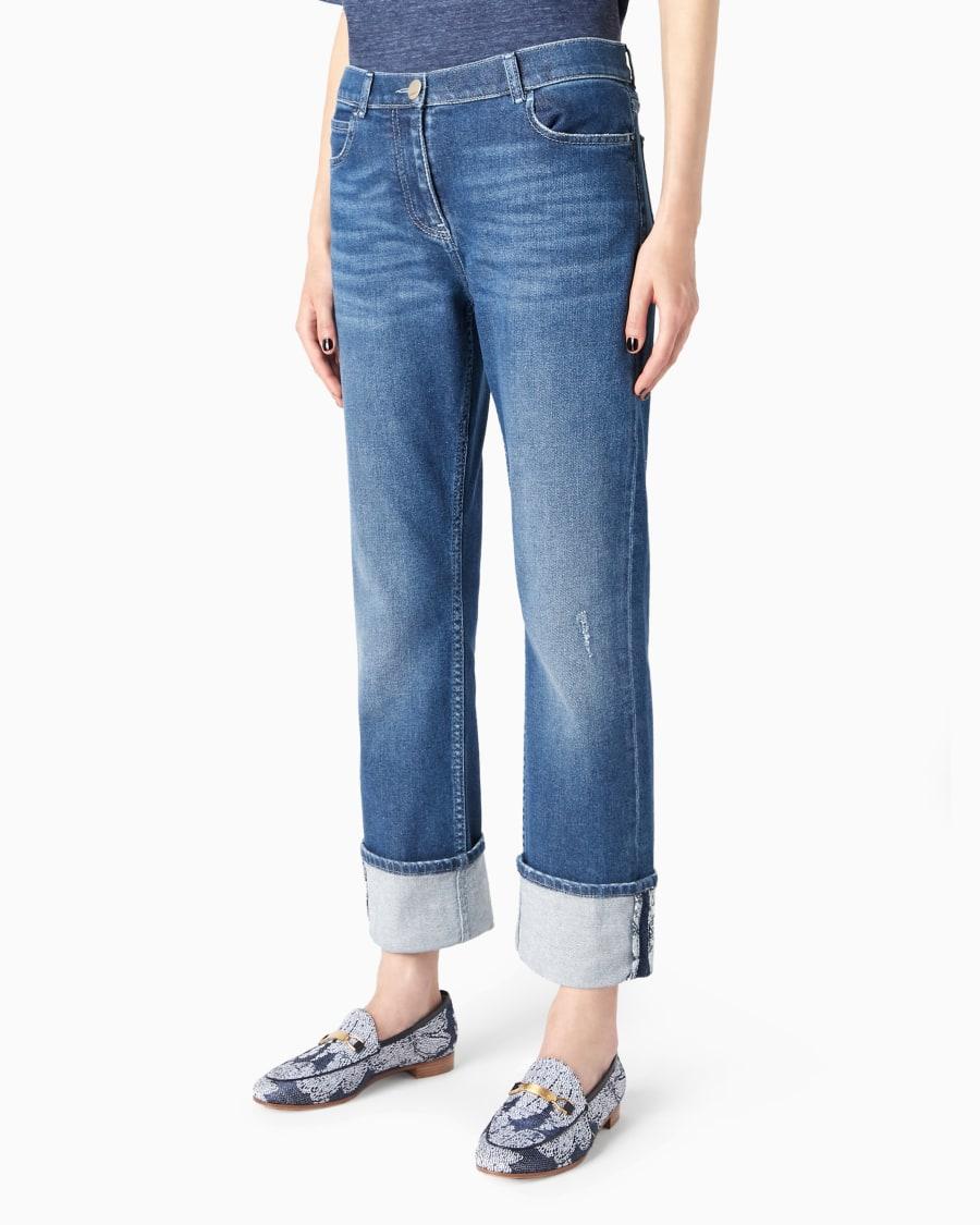 The world of armani DENIM COLLECTION JEANS 5-TASCHE IN DENIM DI COTONE STRETCH Sconto