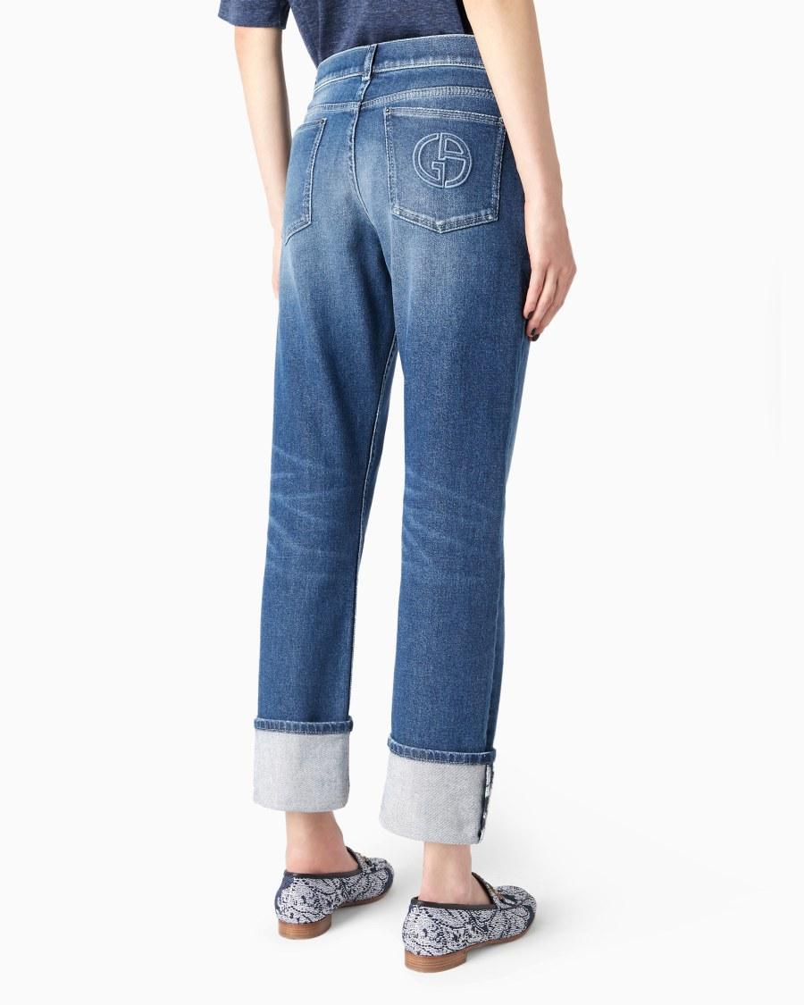 The world of armani DENIM COLLECTION JEANS 5-TASCHE IN DENIM DI COTONE STRETCH Sconto
