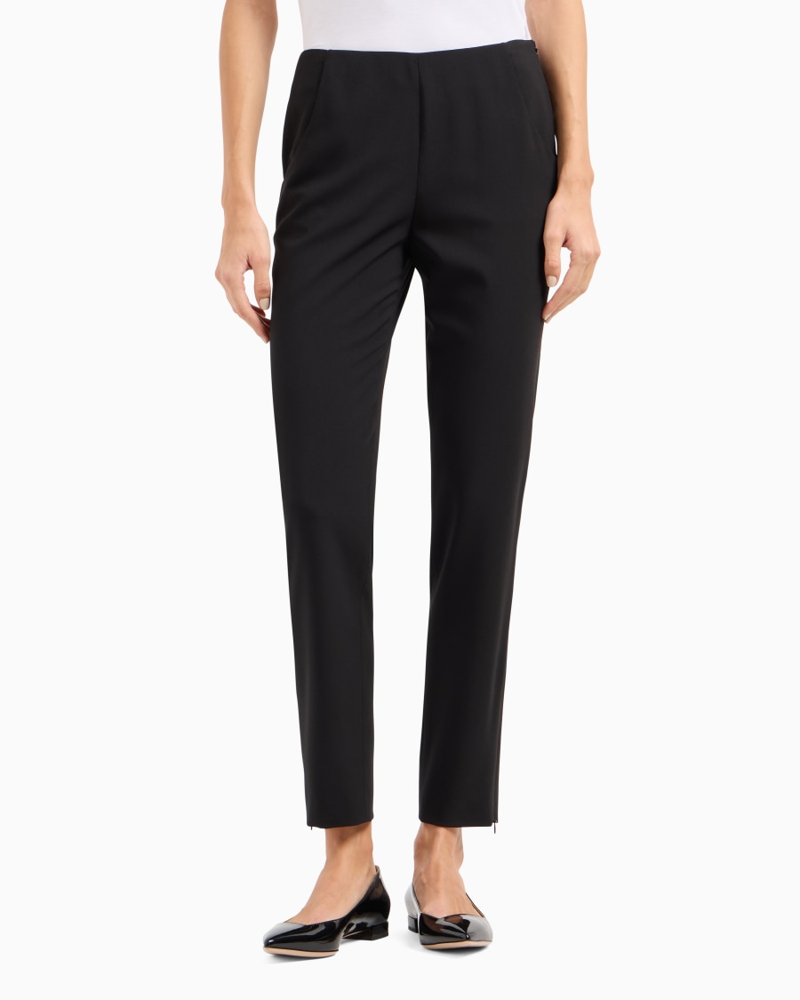 The world of armani PANTALONI IN CREPE DI LANA Online