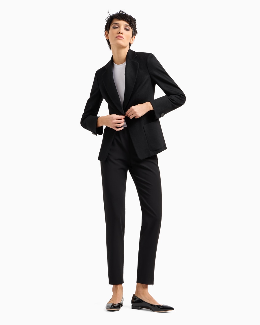 The world of armani PANTALONI IN CREPE DI LANA Online