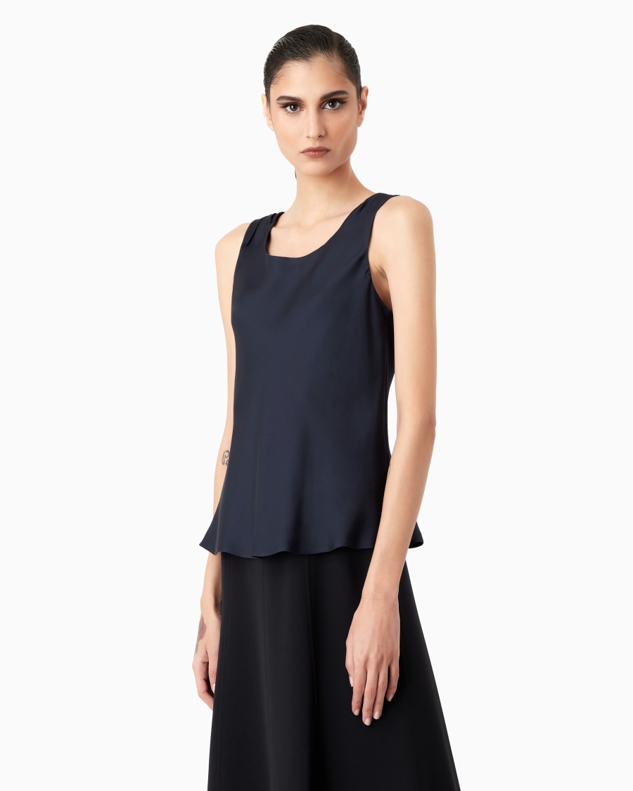 The world of armani TOP IN PURA SETA Saldi