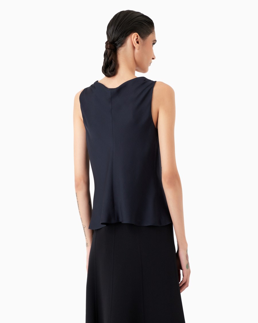 The world of armani TOP IN PURA SETA Saldi