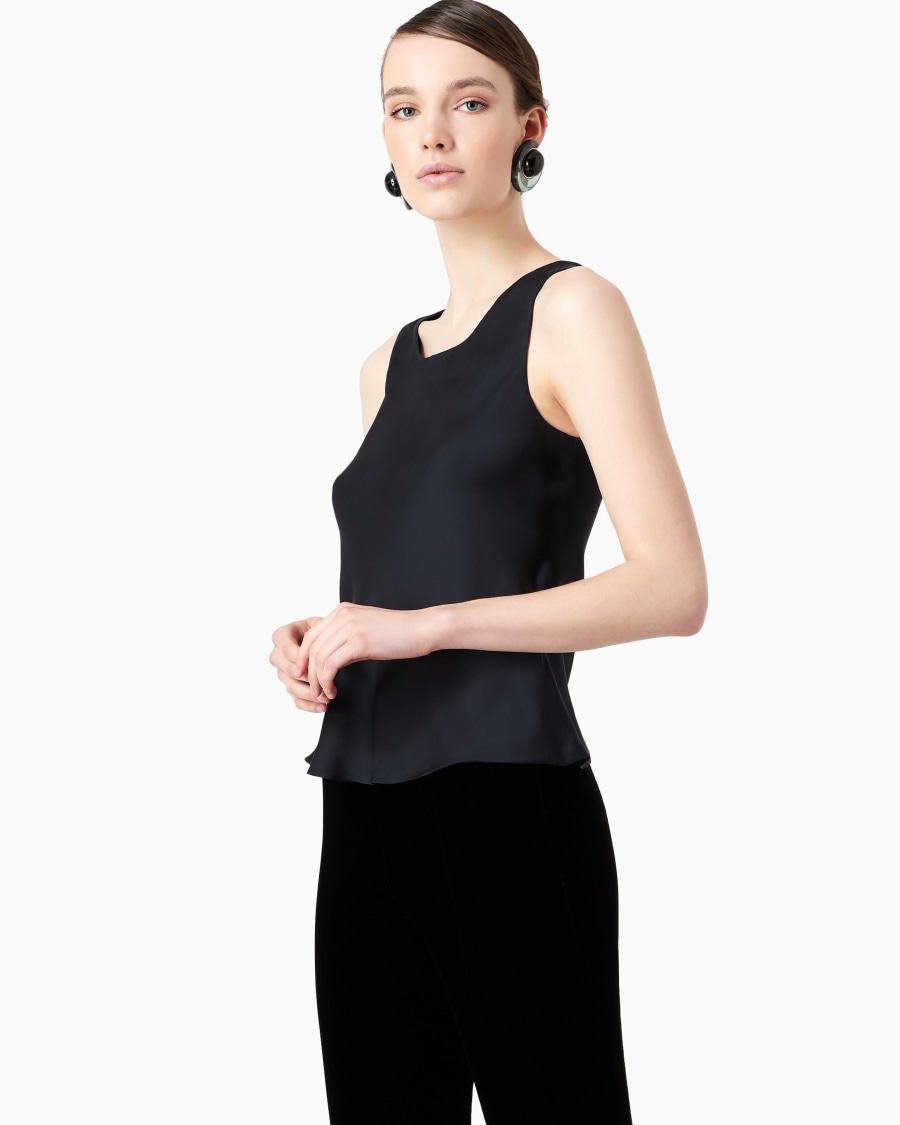 The world of armani TOP IN PURA SETA Offerte