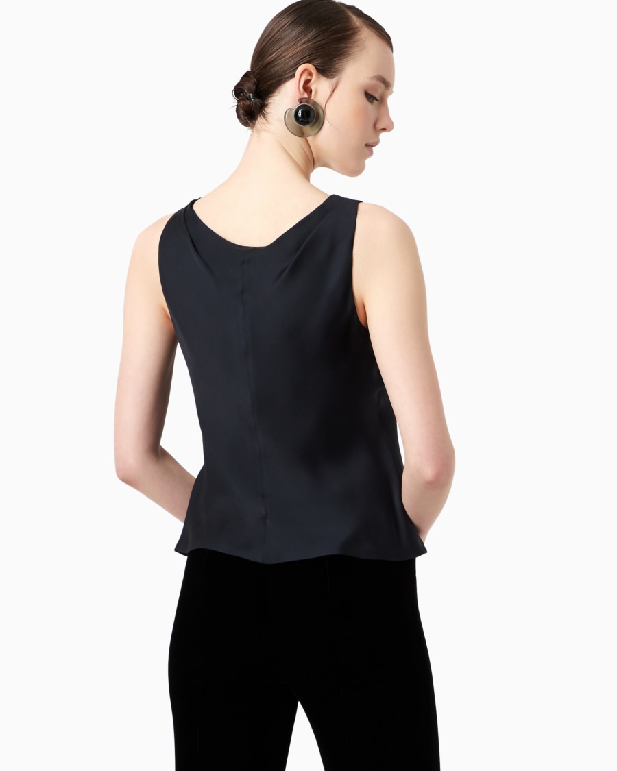 The world of armani TOP IN PURA SETA Offerte