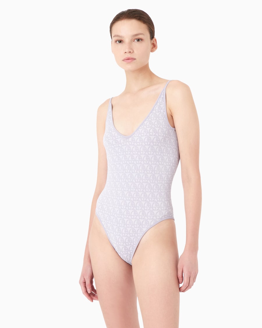 The world of armani BODY IN TESSUTO JACQUARD MONOGRAM In Saldo