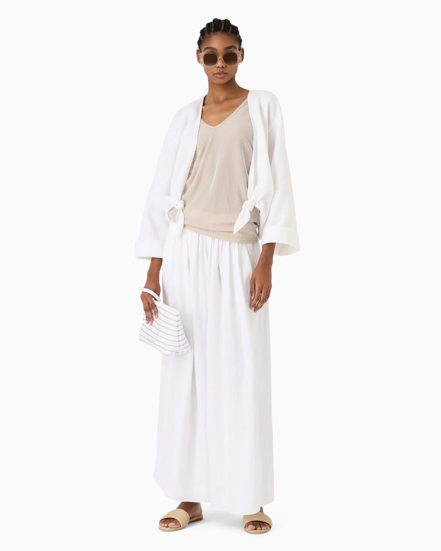 The world of armani PANTALONI AMPI IN CANAPA ASV Moda