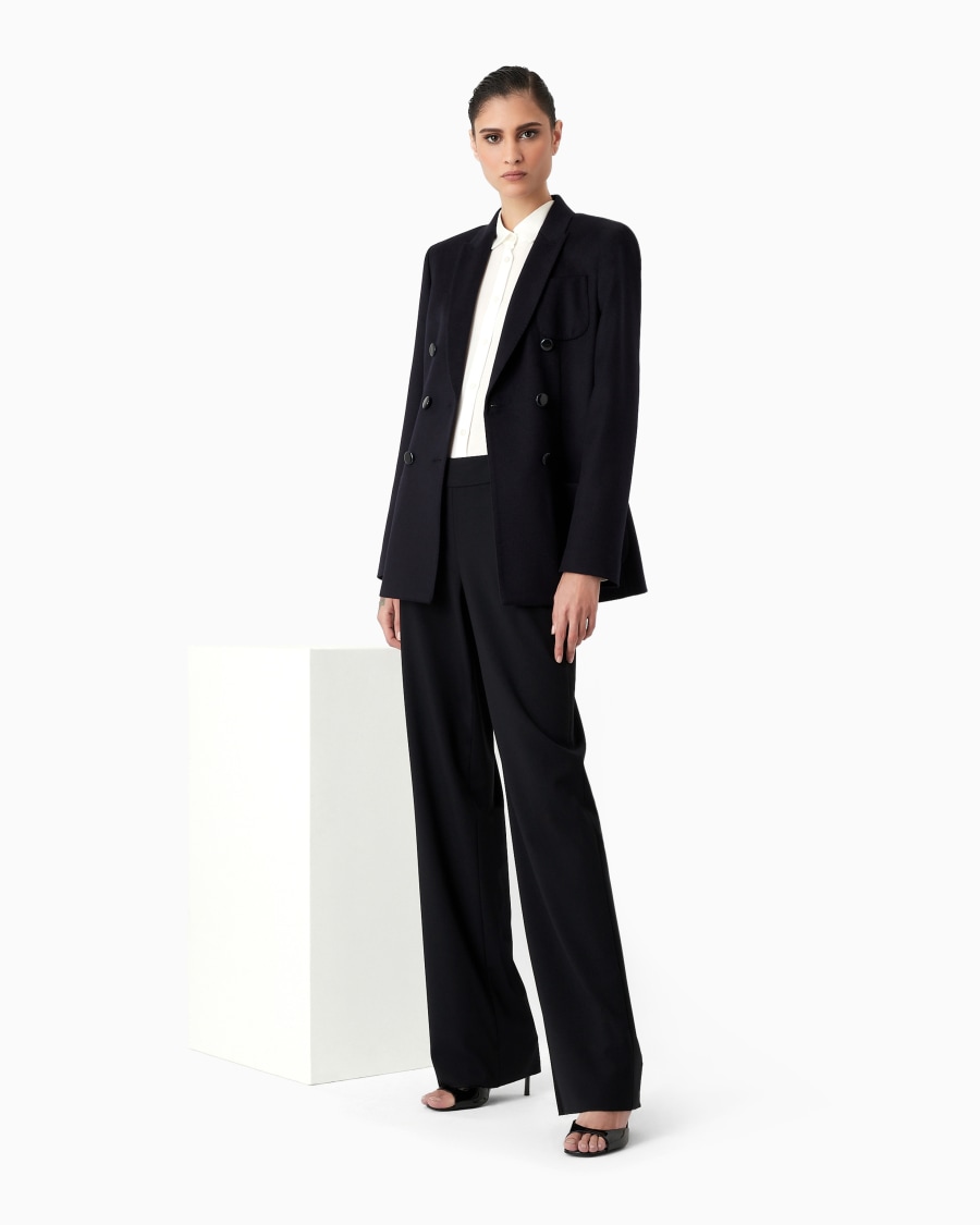 The world of armani GIACCA DOPPIOPETTO IN LANA VERGINE E CASHMERE 2025
