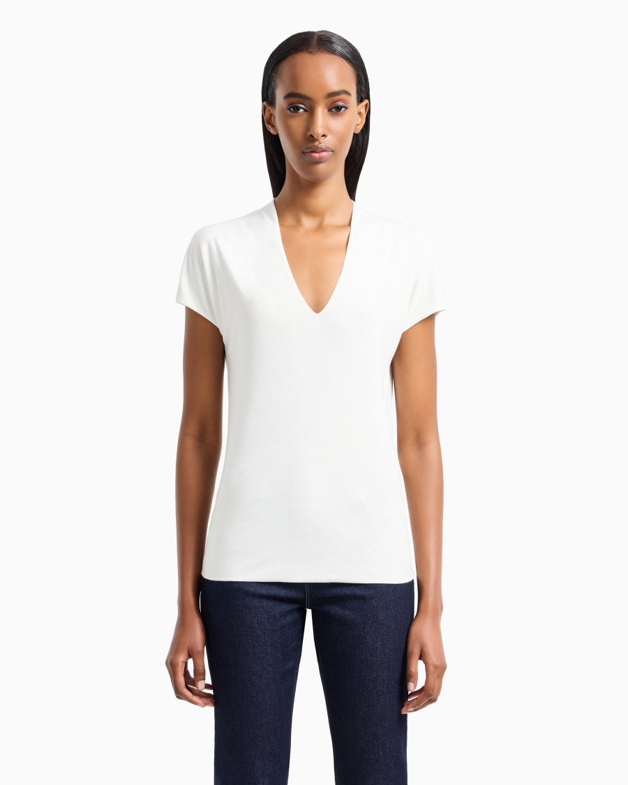 The world of armani TOP CON SCOLLO A V Acquista Ora