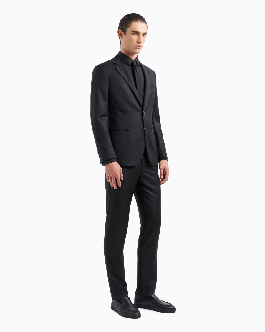 The world of armani CAMICIA IN TESSUTO STRETCH CON COLLO CLASSICO CON STECCHE Sottocosto
