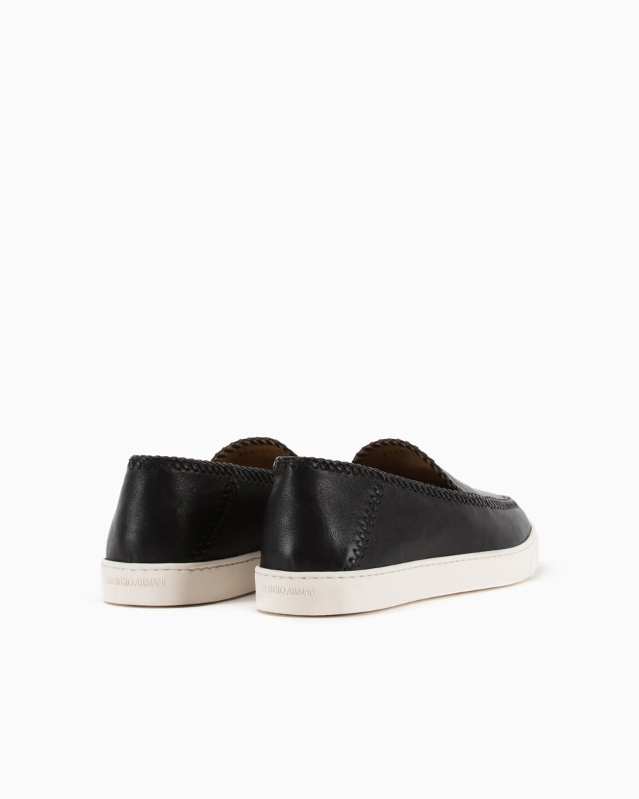 The world of armani GALLERIA 3 SLIP-ON IN NAPPA Saldi