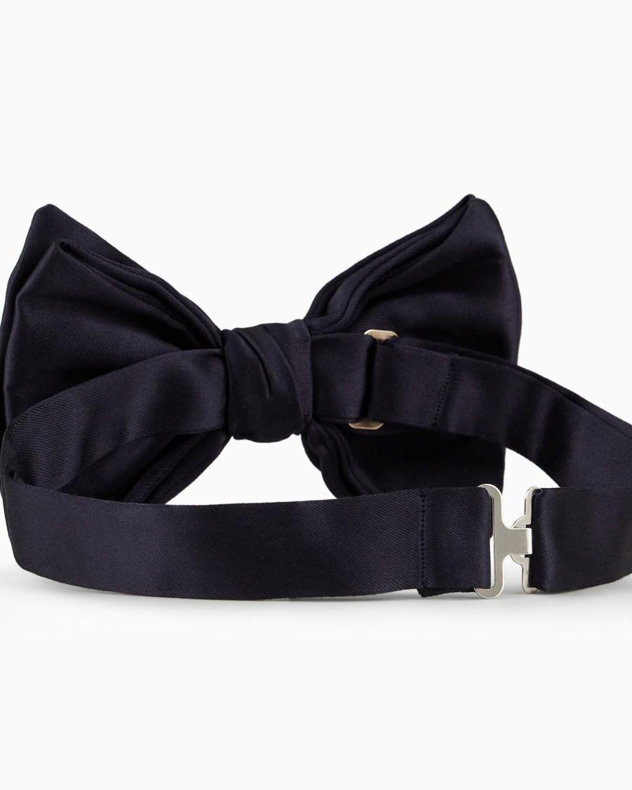 The world of armani PAPILLON GRANDE ANNODATO IN PURA SETA Vendita Calda