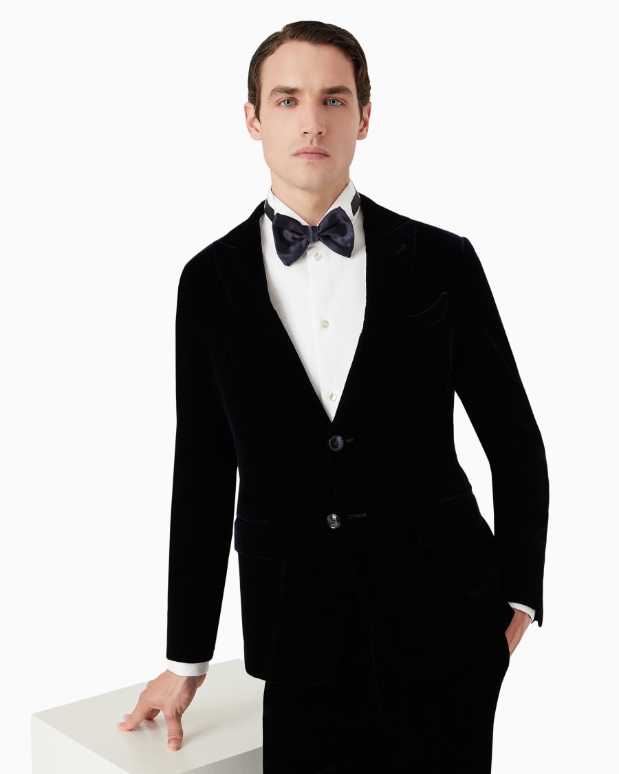 The world of armani PAPILLON GRANDE ANNODATO IN PURA SETA Vendita Calda