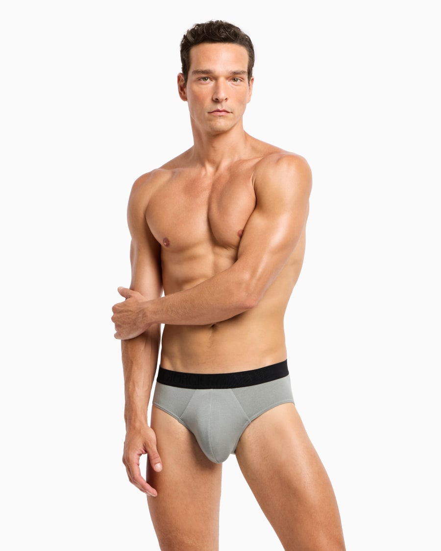 The world of armani SLIP IN JERSEY STRETCH CON BANDA LOGATA Vendite Flash