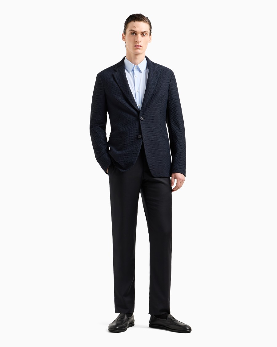 The world of armani CAMICIA IN TESSUTO STRETCH CON COLLO CLASSICO CON STECCHE Nuova
