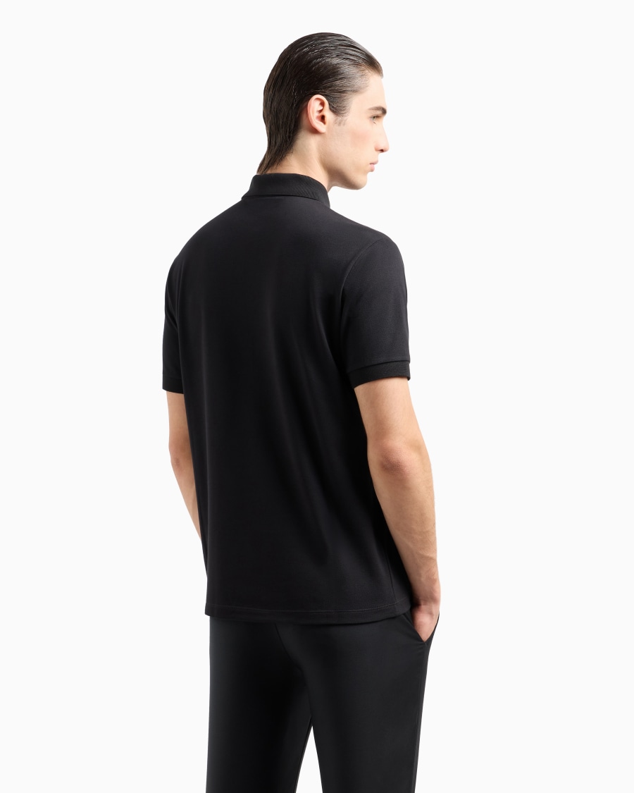 The world of armani POLO IN PIQUET DI COTONE STRETCH In Linea