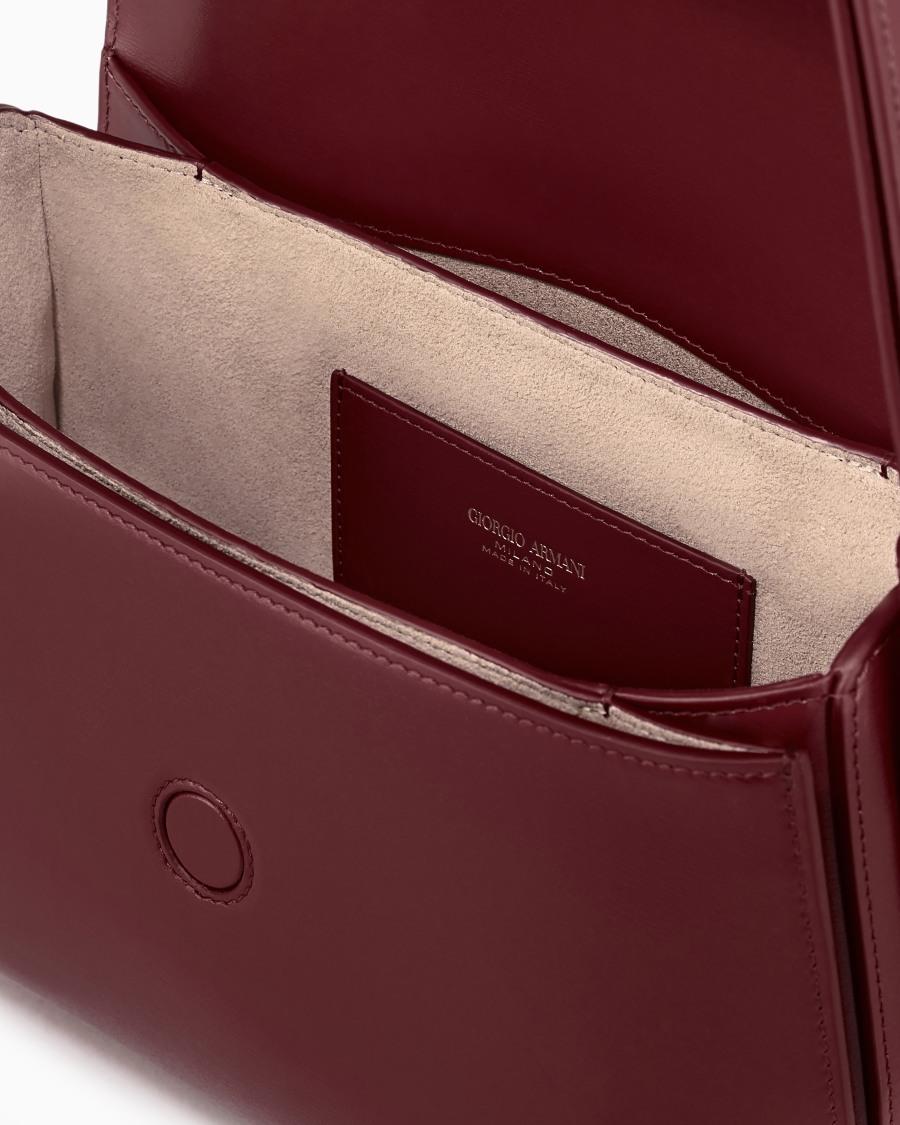 The world of armani BORSA MEDIA LA PRIMA IN PELLE PALMELLATA Negozi Online