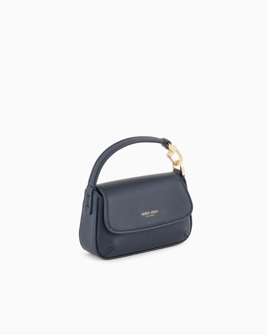 The world of armani MINI BORSA CHARM LA PRIMA SOFT IN NAPPA Fino Al -60%